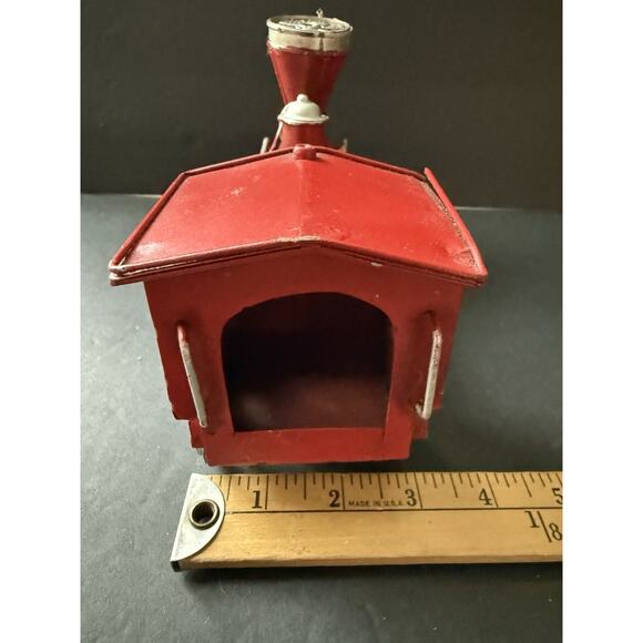 Metal Classic Locomotive Christmas Holiday Table Top Decor Model Train Red 10” - Picture 8 of 9